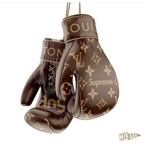 supreme louis vuitton boxing gloves|louis vuitton damier gloves.